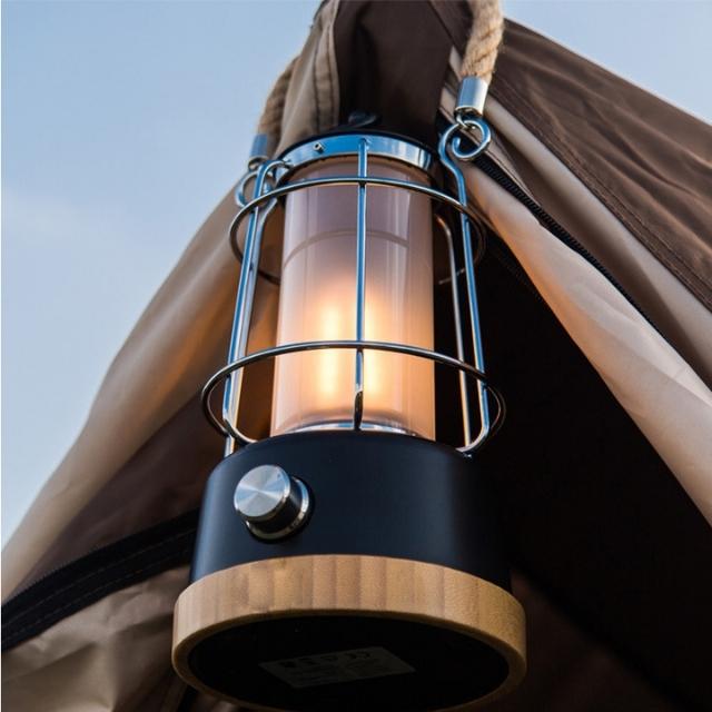  Lámpara LED recargable Camping Light Cáñamo Camping Linterna con pilas (ESG19024)