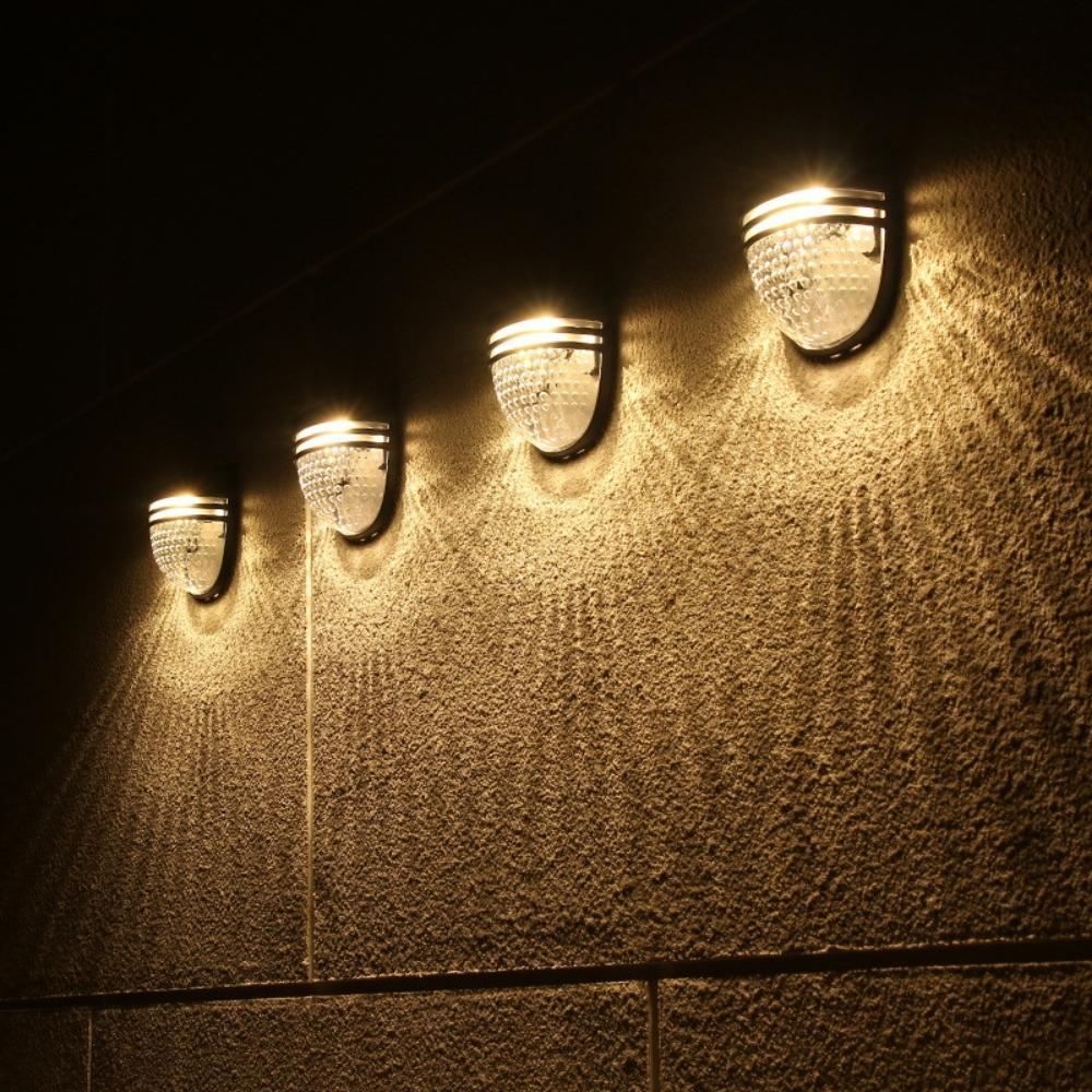 Lámpara de pared impermeable atmósfera solar ligera decoración del patio al aire libre (ESG19674)