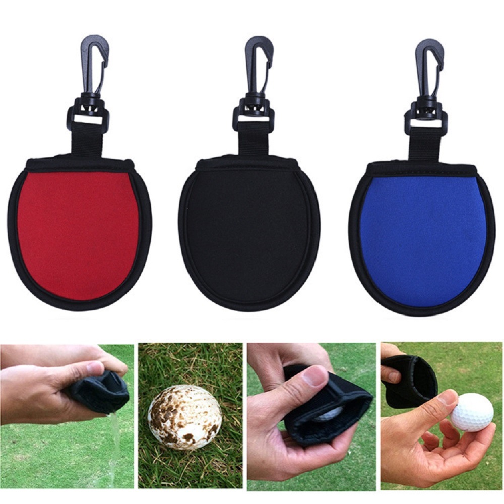 Toalla de bolsillo para pelotas de golf con clip (ESG18277)