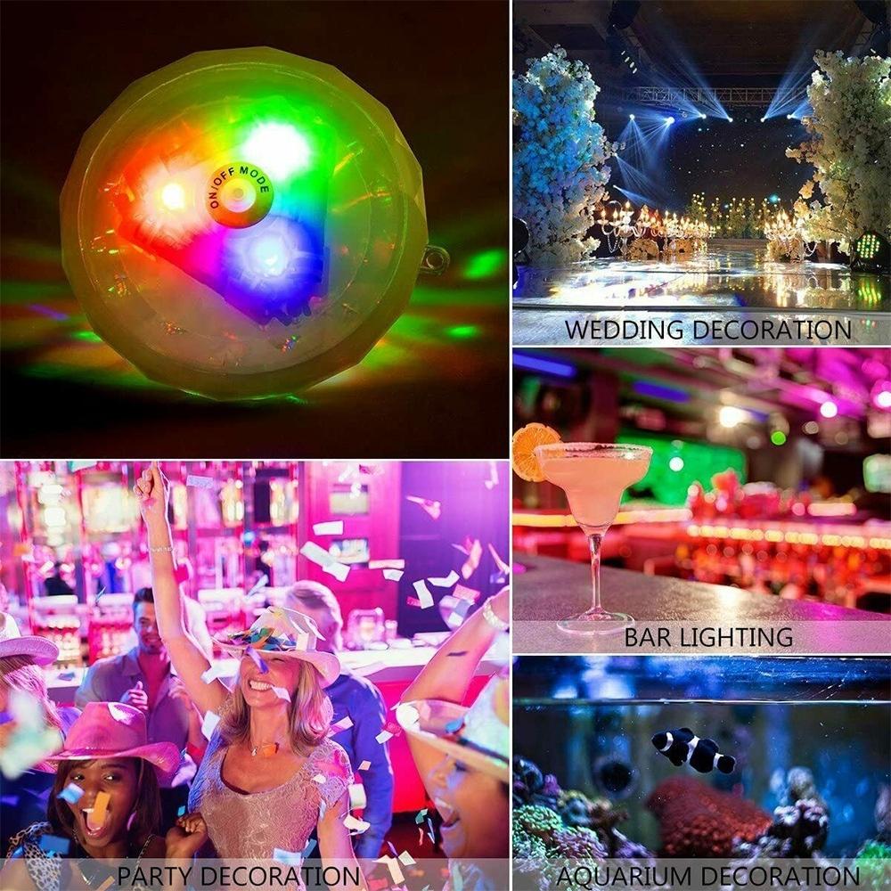Luces de bombilla impermeables 7 modos de iluminación Patio, jardín, estanque, piscina (ESG20087)