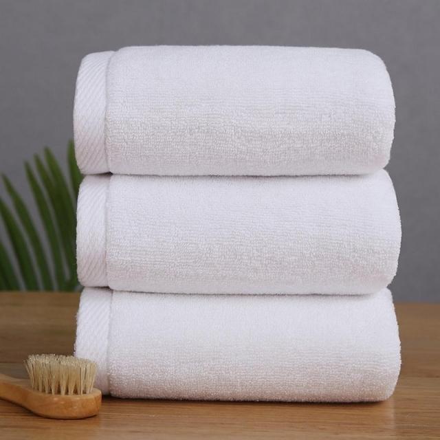 Toallas livianas de baño de toallas blancas secas rápidas 100% algodón (ESG19955)