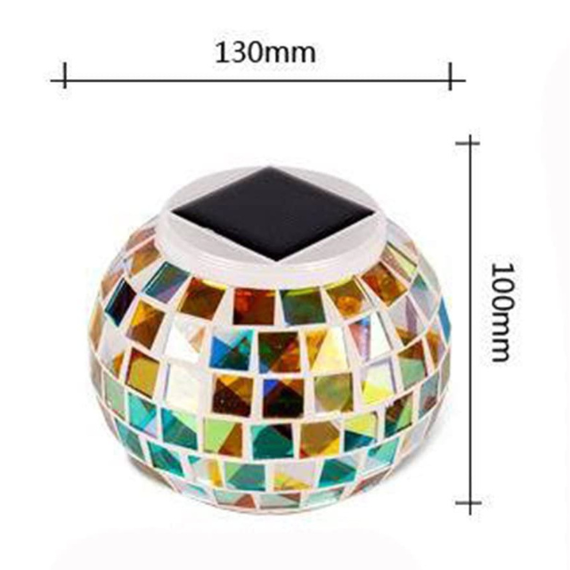 Lámpara de jardín de vidrio que cambia de color (ESG17905)